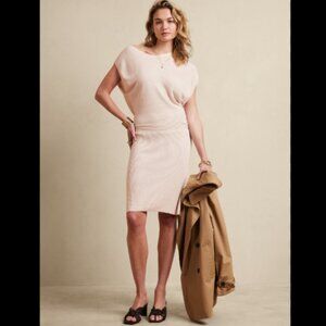 New Banana Republic Lightweight Knit Ribbed Sweater Dress